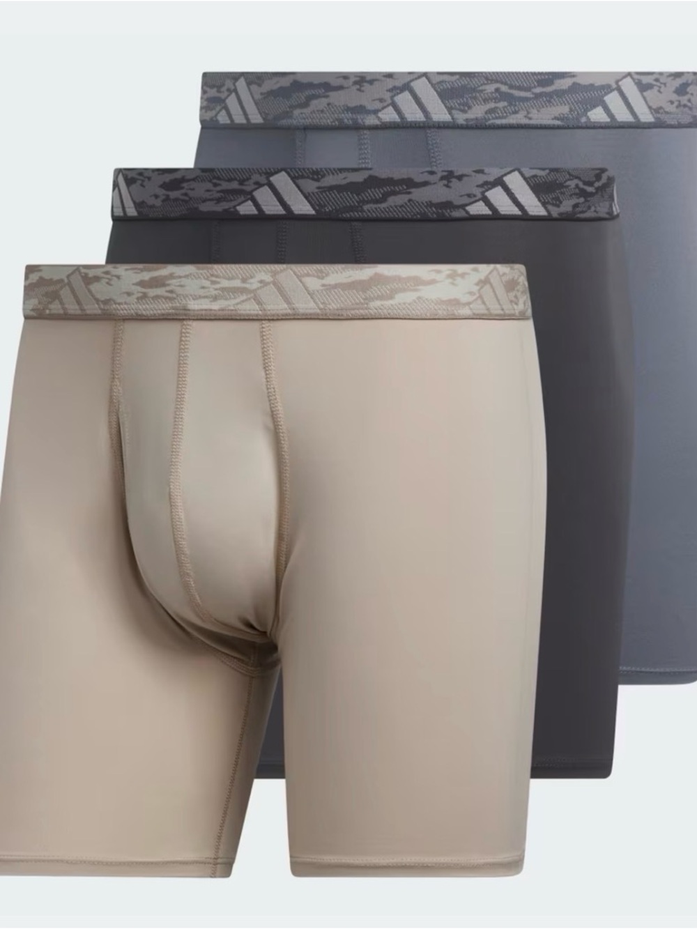 Adidas Microfiber 3-pack NWT Boxer Briefs Medium Ultra Comfortable 5” Inseam